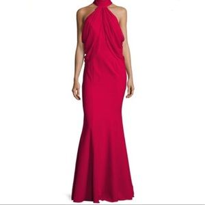 NWT JAY GODFREY ELIZABETH HIGH NECK COLD SHOULDER GOWN